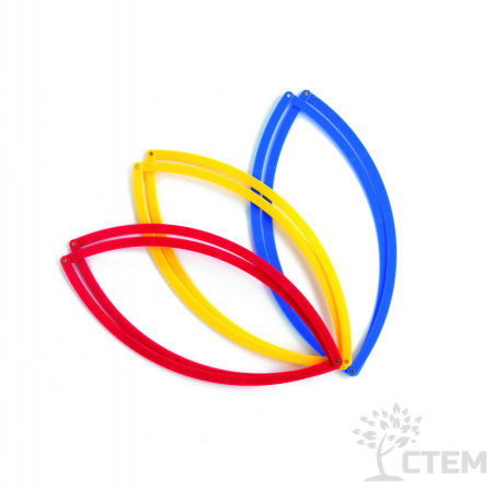 Кольца для классификации предметов большие (диаметр  50 см., 3 цвета, 6 шт.)