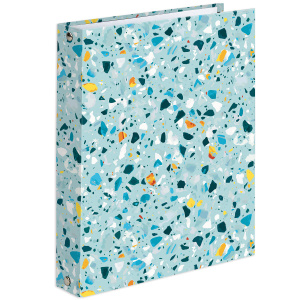 Тетрадь на кольцах А5 (165х215мм) 120л. BRAUBERG "Абстракция", твердый картон, клетка