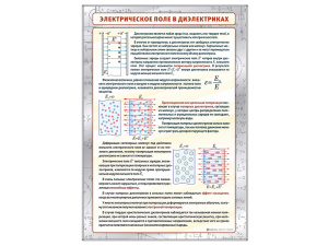 Стенд "Электрическое поле в диэлектриках"