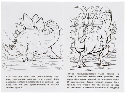 310882 Юрский период. Первая раскраска А5.145х210 мм. 16 стр. 