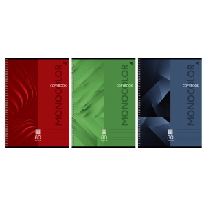 Тетрадь А4 80л. клетка на спирали BG "Monocolor. Classic"