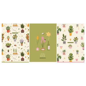 Тетрадь А4 80л. клетка BG "Весна", суперэконом