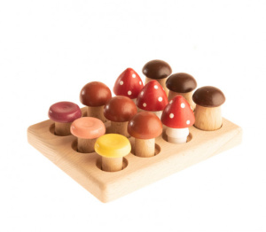 Развивающая игра "Грибочки на полянке"