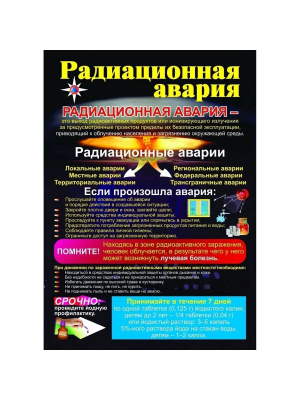Плакат "Радиационная авария", А2
