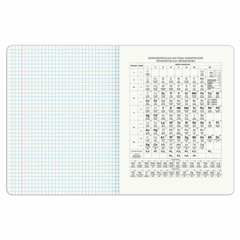 Тетрадь предметная PIGMENT 48 л., глянцевый УФ-лак, ХИМИЯ, клетка, подсказ, BRAUBERG