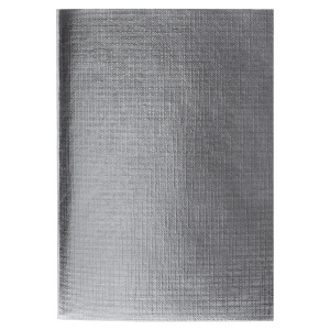 Тетрадь бумвинил А4 96л. клетка HATBER, скоба, офсет №1, СЕРЕБРО Metallic, 96Т4бвВ3