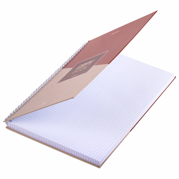 Тетрадь А4 120л. клетка на спирали BRAUBERG, обложка твердая, "Office"