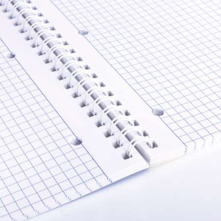 Тетрадь А4 96л. клетка на спирали BRAUBERG, обложка матовая ламинация, "Marble"