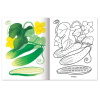 Книжка-раскраска А5, 8 л., HATBER, Первые уроки, "Овощи", 8Рц5 03065, R002330