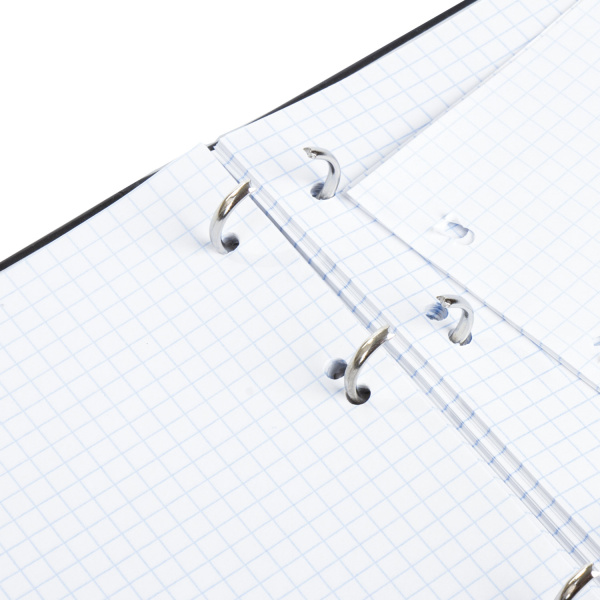 Тетрадь на кольцах А5 (175х215мм) 120л. BRAUBERG "Микс", твердый картон, клетка