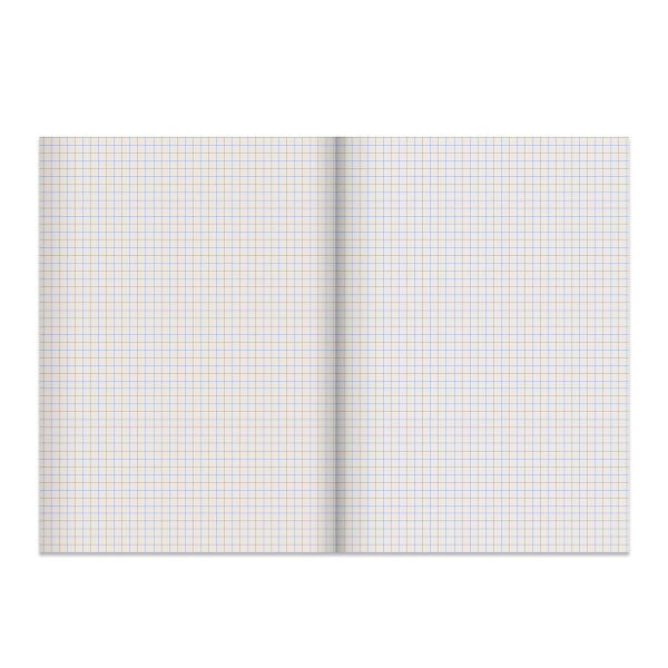 Тетрадь бумвинил А4 96л. клетка STAFF, скоба, офсет №2, СИНИЙ