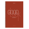 Тетрадь А4 120л. клетка на спирали BRAUBERG, обложка твердая, "Good Luck"