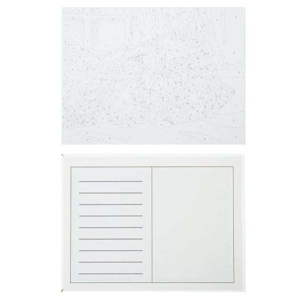 Картина по номерам 15х20 см, ЮНЛАНДИЯ "Котенок", на холсте, акрил, кисти, 662502