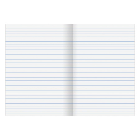 Тетрадь бумвинил А4 96л. линия STAFF, скоба, офсет №1, СИНИЙ