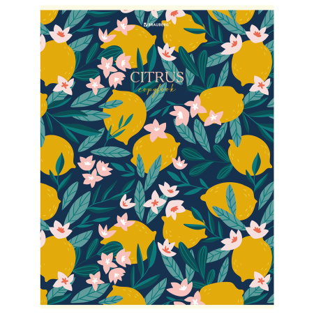 Тетрадь А4 96л. клетка BRAUBERG, офсет, глянцевый лак, "FRUITS"