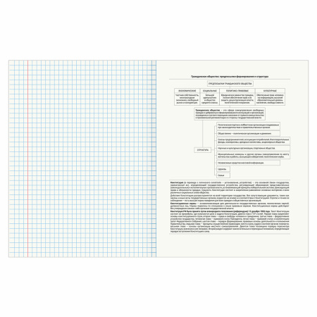 Тетрадь предметная КЛАССИКА SCIENCE 48л, обложка картон, ОБЩЕСТВОЗНАНИЕ, клетка, BRAUBERG