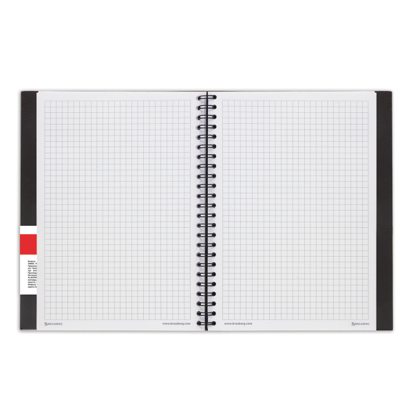 Тетрадь-блокнот А5 (160*207мм) 80л. BRAUBERG "Tag", 1 разделитель, обл.пластик, клетка