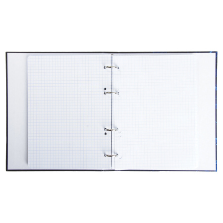 Тетрадь на кольцах А5 (175х215мм) 120л. BRAUBERG "Микс", твердый картон, клетка