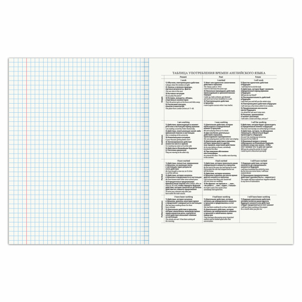 Тетрадь предметная SPORT CLUB 48л, обложка картон, АНГЛИЙСКИЙ ЯЗЫК, клетка, подсказ, BRAUBERG