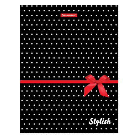 Тетрадь на кольцах А5 (175х215мм) 120л. BRAUBERG "Стиль", твердый картон, клетка