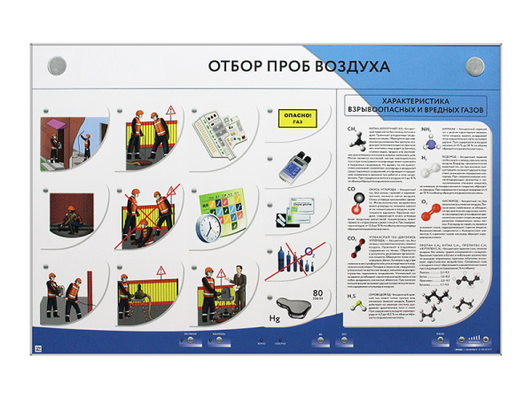 Интерактивный электрифицированный стенд "Отбор проб воздуха"