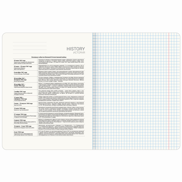 Тетрадь предметная ANIME GIRLS 48л, матовая ламинация, ИСТОРИЯ, клетка, подсказ, BRAUBERG