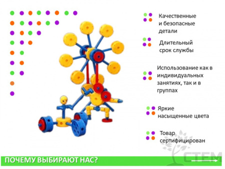 Thinkertoy набор для группы 3-4 года