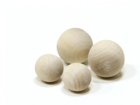 Деревянный шарик, диаметр 30 мм