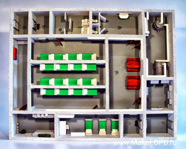 Макет «Убежище в разрезе» Тип 020М