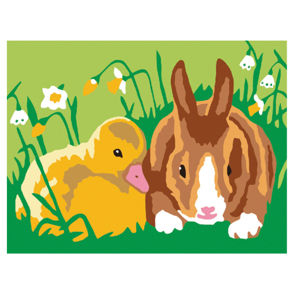 Картина по номерам 15х20 см, ЮНЛАНДИЯ "Пушистики", на холсте, акрил, кисти, 662507