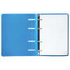 Тетрадь на кольцах А5 (160х215мм) 80л. BRAUBERG "Голубой", пластик, клетка