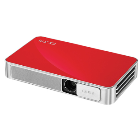 Проектор VIVITEK Qumi Q3 Plus, DLP, 1280×720, 16:9, 500 лм, 5000:1, LED, мобильный, 0,46 кг, красный