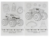 342016 Монстры на колёсах. Раскраска Малышка 145х210 мм. Скрепка. 8 стр. Умка в кор.100шт
