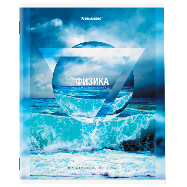 Тетрадь предметная ПРИРОДА 48л, обложка картон, ФИЗИКА, клетка, подсказ, BRAUBERG