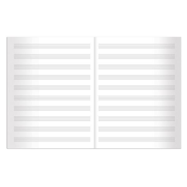 Тетрадь для нот А4, 40л., BRAUBERG, обл.мел.карт. выб.фольга, вертик., Классика (2 вида), 125418