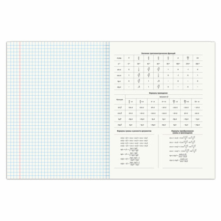 Тетрадь предметная "SPORT CLUB" 48 л., обложка картон, АЛГЕБРА, клетка, подсказ, BRAUBERG