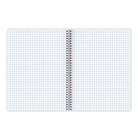 Тетрадь А4 80л. клетка на спирали BRAUBERG, глянцевый лак, "CLOUD"