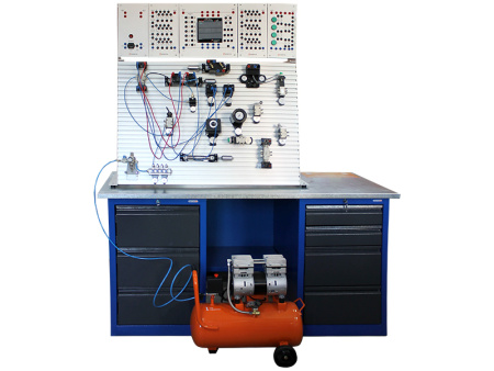 Комплект учебно-лабораторного оборудования "Электропневмоавтоматика и программирование логических контроллеров" двусторонний