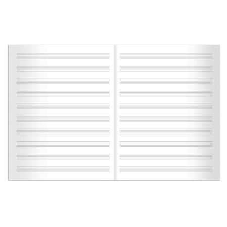 Тетрадь для нот А4, 16л., BRAUBERG, обл.мел.карт. вертикальная, Город звуков (2 вида), 125415