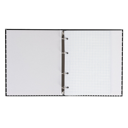 Тетрадь на кольцах А5 (175х215мм) 120л. BRAUBERG "Стиль", твердый картон, клетка