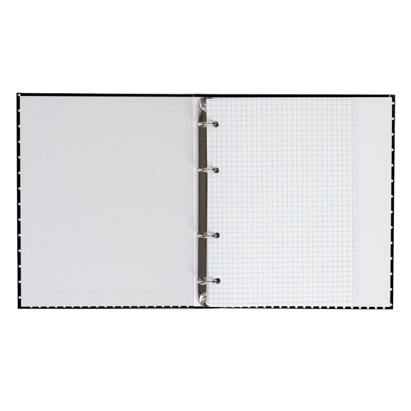 Тетрадь на кольцах А5 (175х215мм) 120л. BRAUBERG "Стиль", твердый картон, клетка