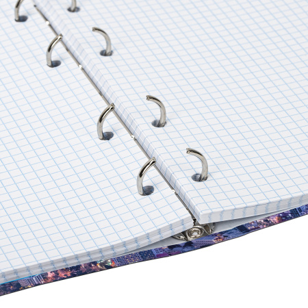 Тетрадь на кольцах А5 (165х215мм) 120л. BRAUBERG "Travel", твердый картон, клетка