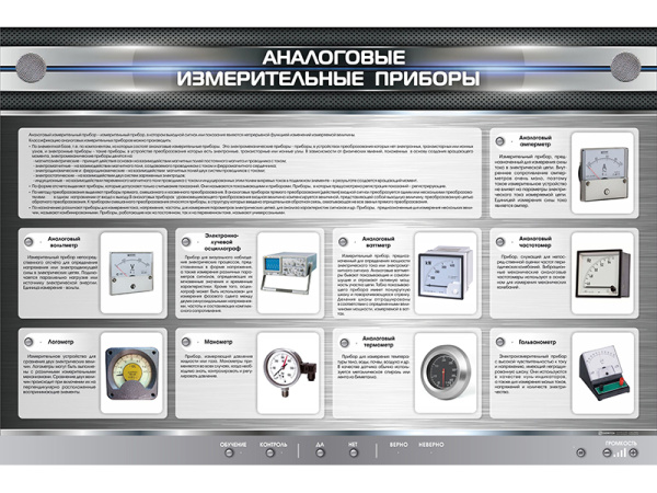 Электрифицированный стенд "Аналоговые измерительные приборы"