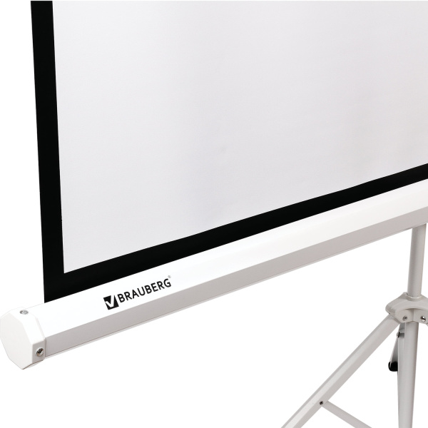 Экран проекционный BRAUBERG TRIPOD, матовый, на треноге, 150х150 см, 1:1, 236729