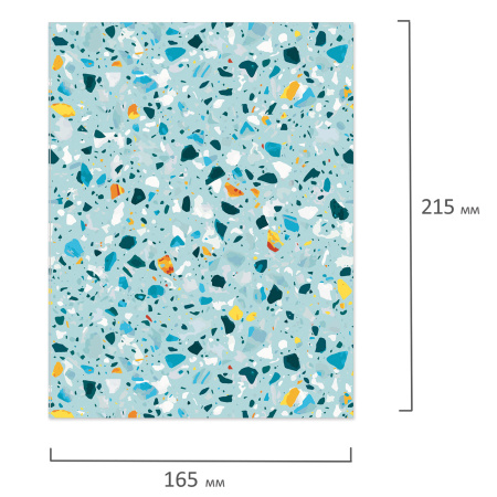 Тетрадь на кольцах А5 (165х215мм) 120л. BRAUBERG "Абстракция", твердый картон, клетка