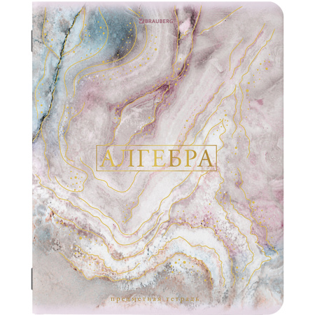 Тетради предметные, КОМПЛЕКТ 10 ПРЕДМЕТОВ, PASTEL, 48л, SoftTouch, фольга, BRAUBERG