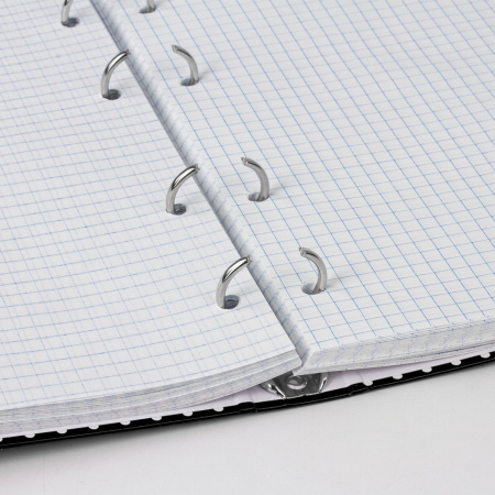 Тетрадь на кольцах А5 (175х215мм) 120л. BRAUBERG "Стиль", твердый картон, клетка