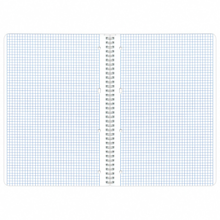 Тетрадь А4 96л. клетка на спирали BRAUBERG, обложка матовая ламинация, "Marble"