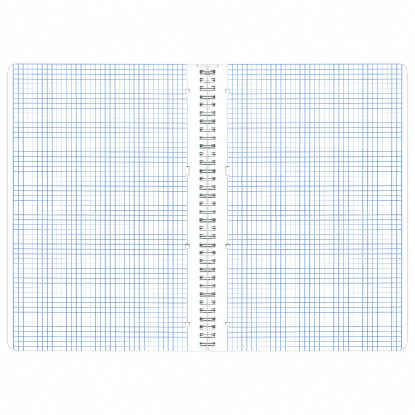 Тетрадь А4 96л. клетка на спирали BRAUBERG, обложка матовая ламинация, "Marble"