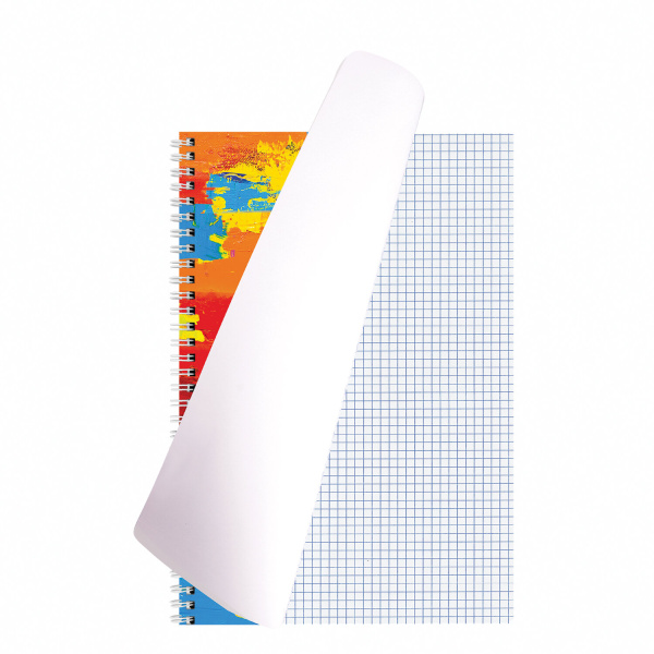 Тетрадь А4 120л. клетка на спирали BRAUBERG, обложка картон, "Painting"